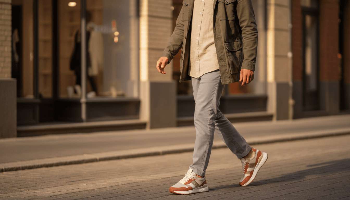 Person wearing headphones during daily commute or activity